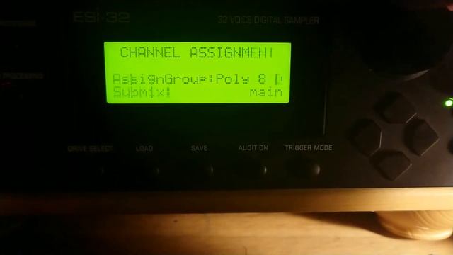 E-MU ESI-32: Channel Assignment (choke Groups)