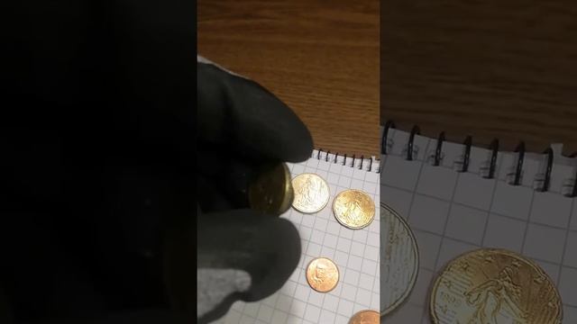 French Euro Coin Series. 1 Cent, 2 Cents, 5 Cents, 10 Cents, 20 Cents, 50 Cents, 1 Euro And 2 Euro