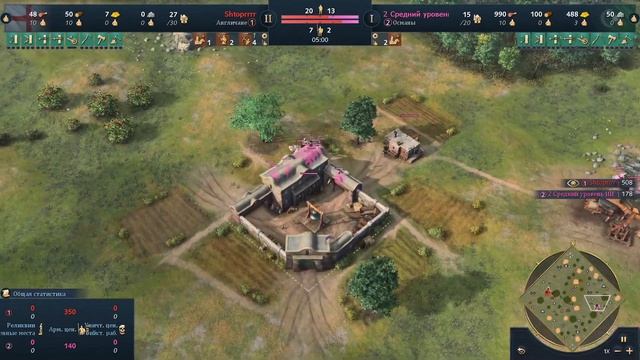 Классический билд на Англию в феодальную агрессию | AoE 4