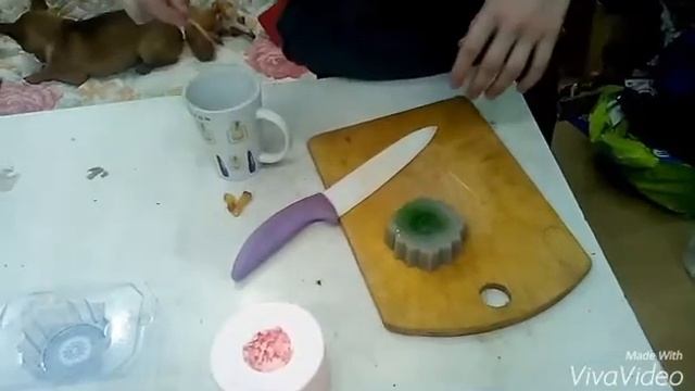 Свечка из мыла