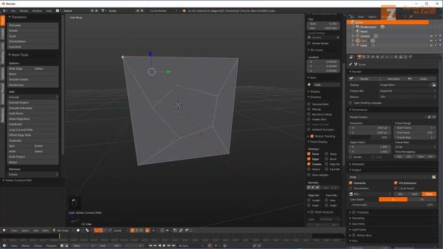 La Herramienta Connect Vertex | Aprende 3D Con Blender