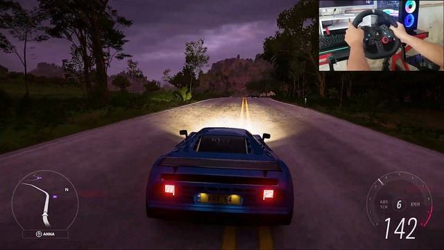 VIDEO 4K 60FPS BUGATTI EB110 SUPERSPORT 1982 - FORZA HORIZON 5  Logitech g29 Gameplay