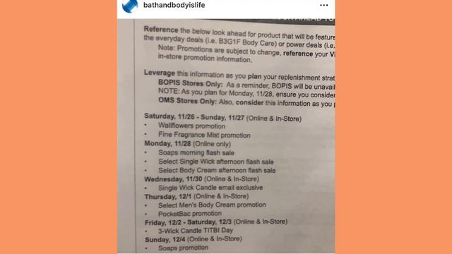 BATH & BODY WORKS SALES SCHEDULE FOR NEXT WEEK ! REAL TEA ON THE NEW FENTY+ PRICE INCREASE YIKES 😳