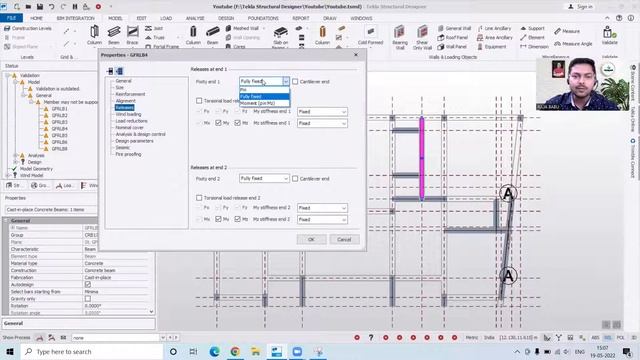 Modeling Of Roof Beam & Slab In 20 Min In Tekla | Flat Slab | Complete Building Model In TSD