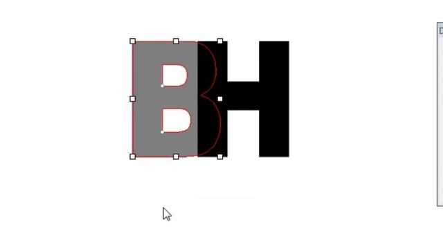FlexiSign: BH Letter Negative Space Logo