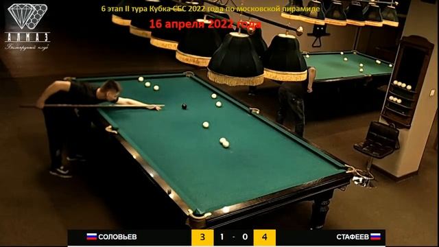Соловьев-Стафеев.6 этап II тура  Кубка СБС 2022 года по московской пирамиде Новосибирск