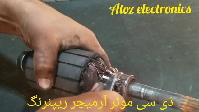 How To DC Somerable Water Pump Motor Armature  Repairing .72.volt.ڈی سی موٹر آرمیچر ریپئرنگ