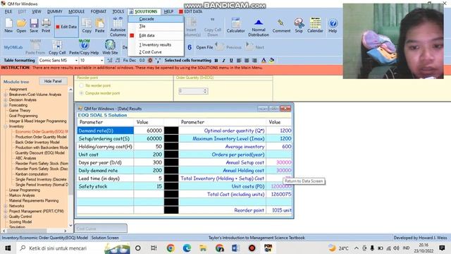 INVENTORY 5 - EVANIA CAHYANI SP (12211381)