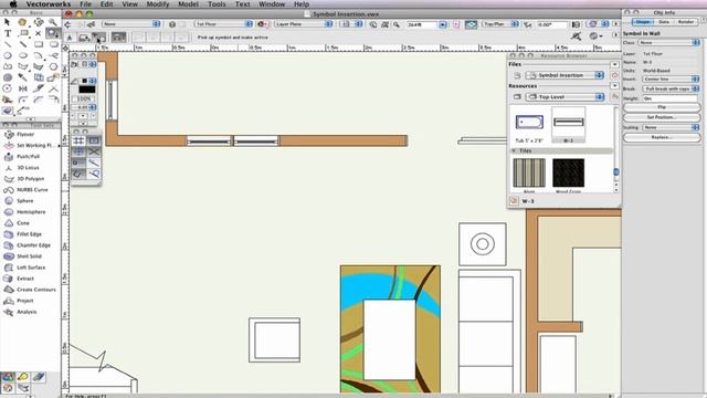 Vectorworks 2015: Symbol Insertion Tool