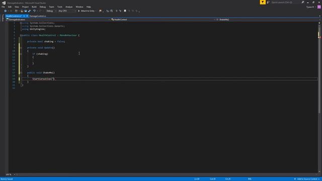 Unity Tutorial - Screen / Object Shake.