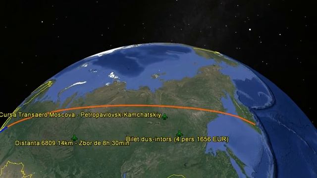 Traseul Bucuresti - Kamceatka (Russia)