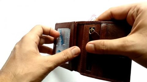 Unique Design Slim Leather Wallet by SGE 89 Raddish Brown