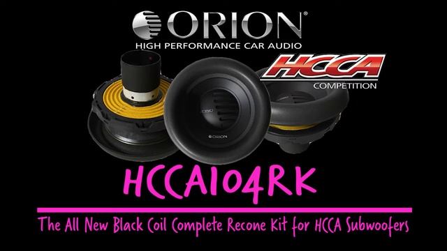 HCCA104 / HCCA104RK ORION HCCA SUBWOOFER 10 PULG 4 OHMS / HCCA104 RECONE KIT