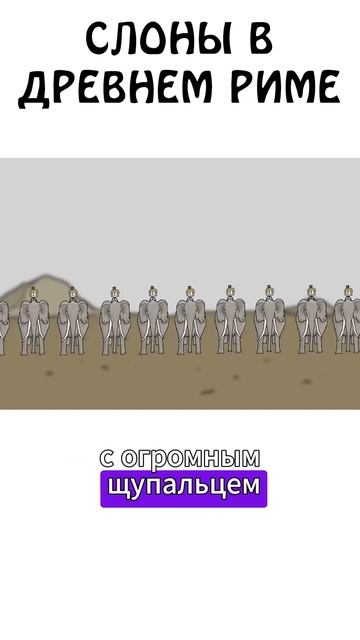 Слоны в Древнем Риме #слон #древнийрим #животные #сэмонелла #иф #шортс