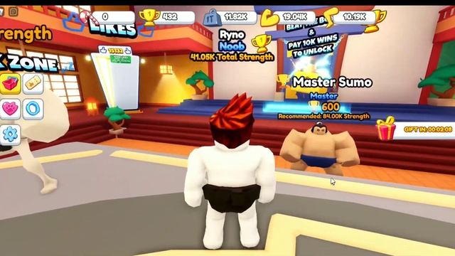 I Am The Strongest Sumo In Roblox Sumo Simulator