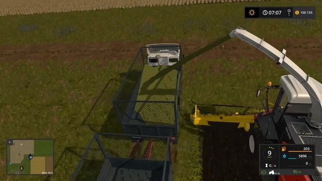 Уборка силоса На БАЛДЕЙКИНО  Farming Simulator 2017