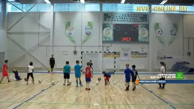 В Мирном маленькие футболисты готовятся к футбольному турниру