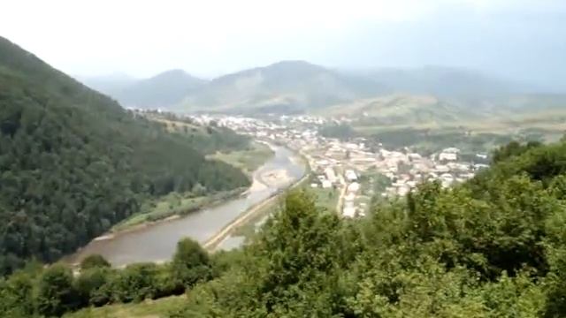 Карпаты с высоты подъемника  Межгорский р н