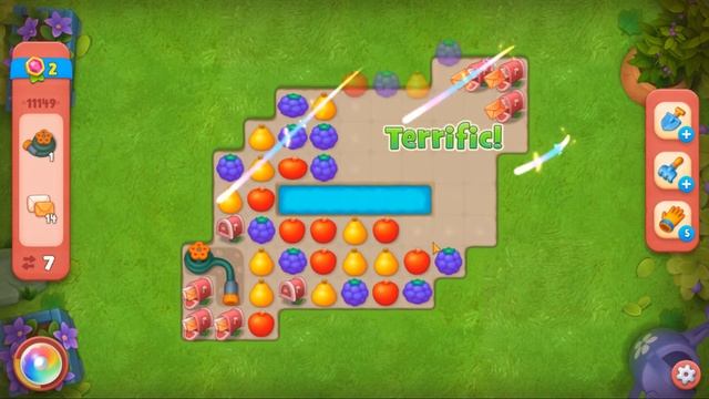 Gardenscapes level 11149 No Boosters Gameplay