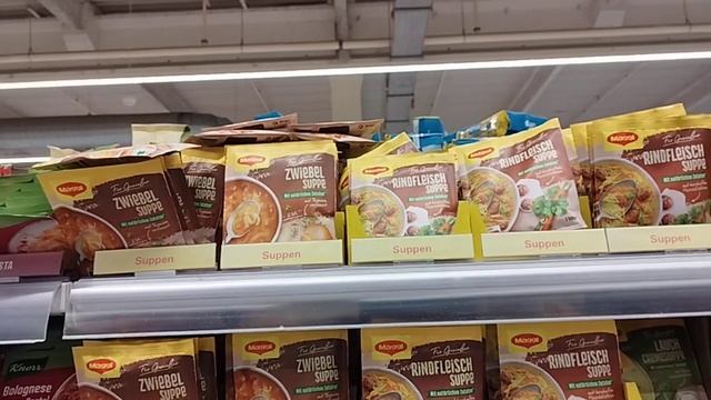 Соусы, сухие супы, заливки. Обзор,Германия. Sauces, Dry Soups, FillingsGlobus Supermarket.  Germany