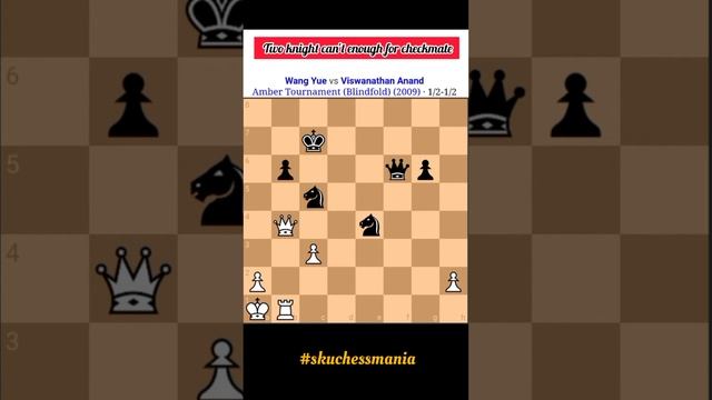 Wang Vs Anand #two Knight Can't Enough For Checkmate