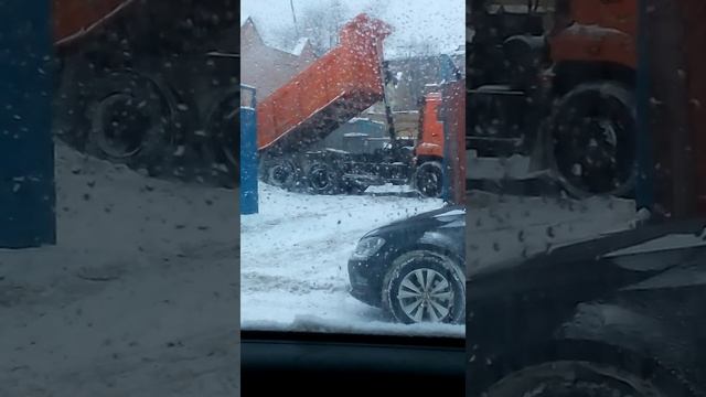 Куда увозят снег с улиц Москвы Часть N1