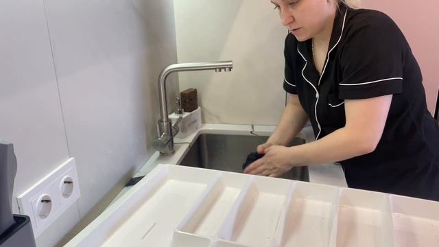 Мотивация на быструю уборку кухни 👩🍳🧹вкусная голень индейки в духовке🦃