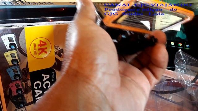 CJC Viajando- Unboxing da Camera de açao H3R GK-04D7RK