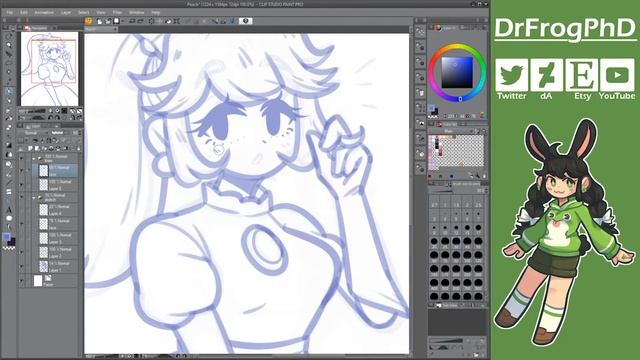 Princess Peach Redraw (Speedpaint)