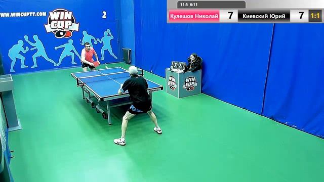 Кулешов Николай 2 - 3 Киевский Юрий  WINCUP 08.02.2019 Зал № 2