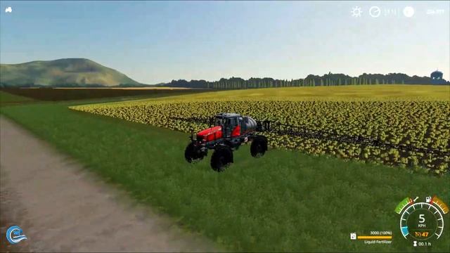 FERTIZING FIELDS BY AMAZONE PANTERA 4502 AND MF 9030 / #107 / BIG CHALLENGE / #fs19timelapse 9