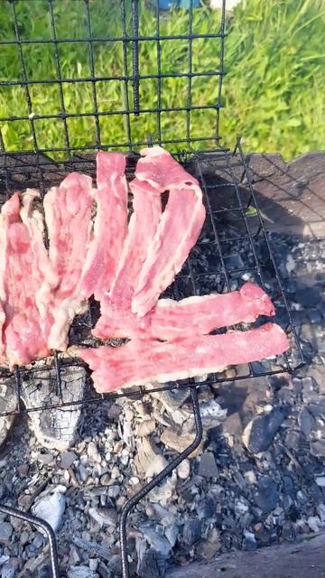 Обзор на бекон из мраморной говядины #food #еда #обзор #распаковка #shortsvideo