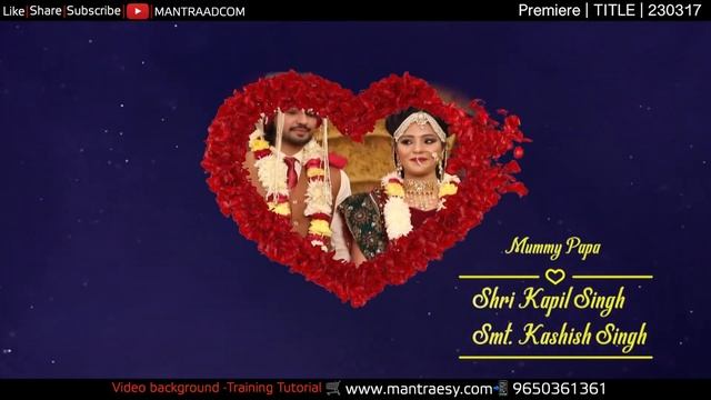 Premiere Pro | Wedding Cinematic Title Project | Rapid Pro Dongle | Video Mixing Editing - 230317