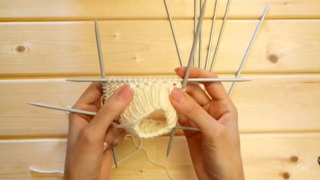 МК бесшовные пинетки спицами/Seamless Baby Booties