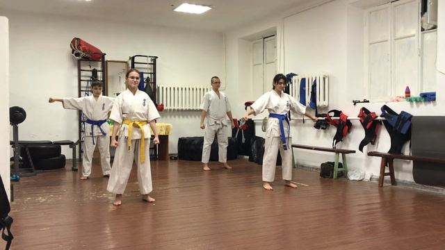 Проверка конечного положения рук в стойке «Йой дати» Подготовка к экзамену