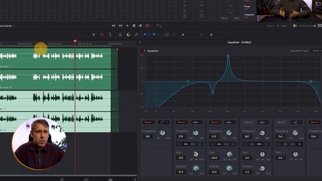 Poprawa Audio - Equalizer W DaVinci Resolve