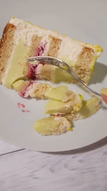 Лимонный торт🍰 🍋 в разрезе