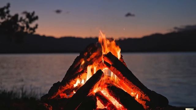 Костер у воды, Fire, Campfire, River