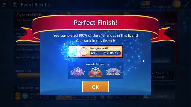 001129 W - 2nd - Pyramid Mini 600 Pts - 2022-06-11 - 2 Mices - [+01m09s] - 7053 Pph