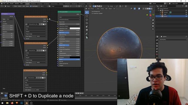 Blender Tutorial - PBR Lava Shader In Blender 2.8x
