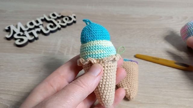 Мороженое крючком МК_Украшение на Ëлку.