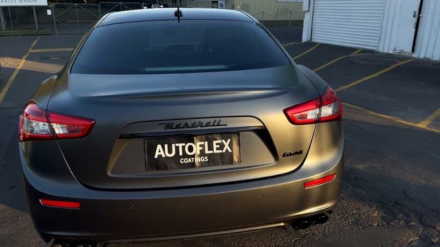 Maserati Ghibli With Daytona Grey Matte Autoflex Coating