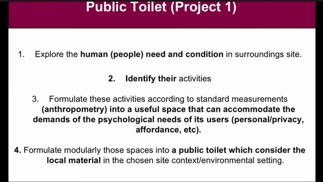 Design Studio 3 Public Lecture Week 3-1: Human Behaviour And Spaces