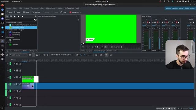 Como Aplicar O Efeito CHROMA KEY No Kdenlive