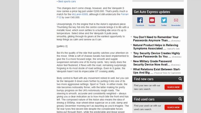 Car Review - New Aston Martin Vanquish S 2017 Review - Read Newspaper Tv