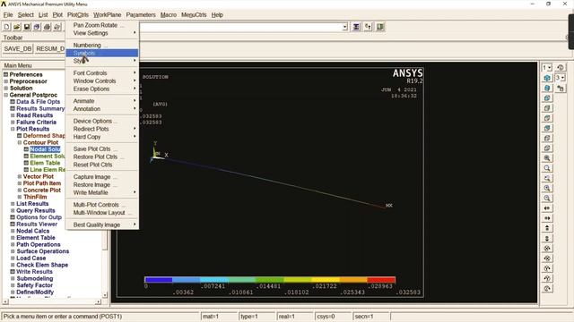 Point Load In Cantilever Beam | ANSYS APDL |