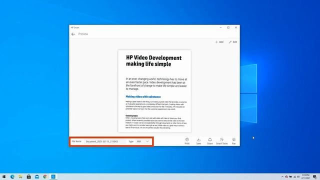 Importowanie dokumentu lub zdjęcia za pomocą aplikacji HP Smart (Windows 10 i 11) | HP Support