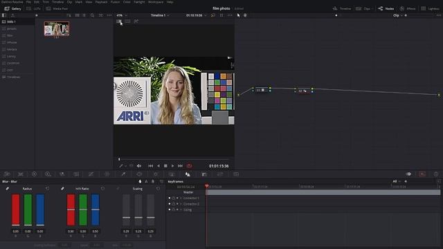 Tips: Sharpening in DAVINCI RESOLVE without noise and artifacts. Tricks of LAB space