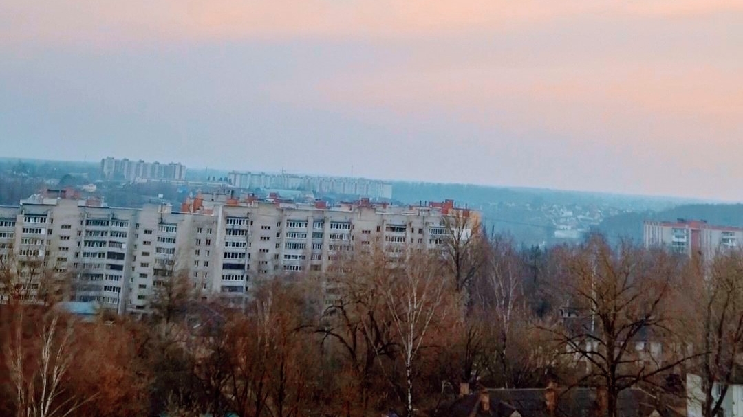Смоленск весенний. Вид с 8 этажа. 12-03-2025