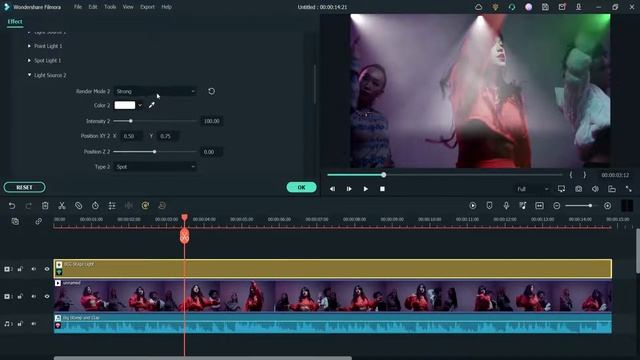 How To Add Stage Light Effect In Video Using Filmora 11 | Boris FX Stage Light Effect | Smoke Light